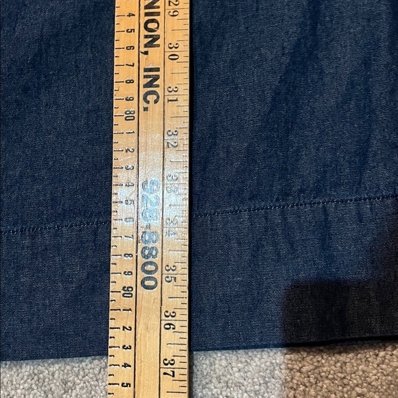 Draper James' Chambray Ruffle Shift Dress Size 10 NWT - Picture 9 of 10